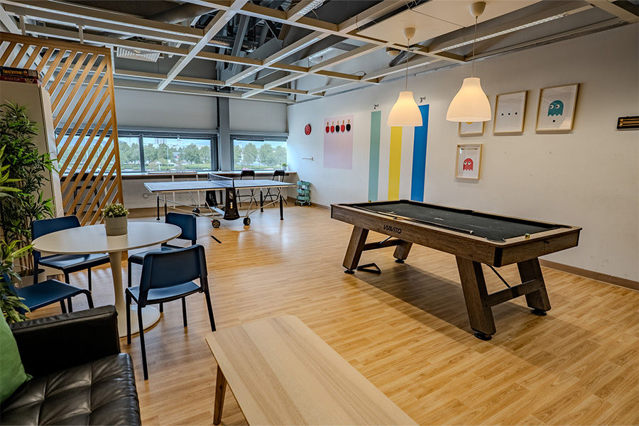 A second photograph of the games room in IKEA Glasgow. This is a photograph before Fitshop remodelled the area into a gym.