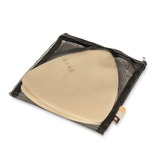 A product image of the BAHE Flow Sliders stored inside a carry bag.