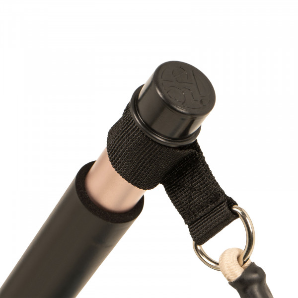 A close-up product image of the connection point of the BAHE Pilates Bar Set on a white background. 