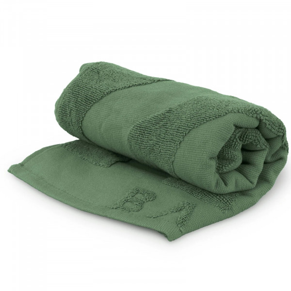 White background image of the BAHE Sweat Towel - Khaki - Rolled