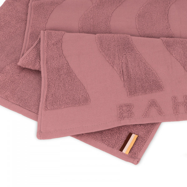 White background image of the BAHE Sweat Towel - Mauve - close up