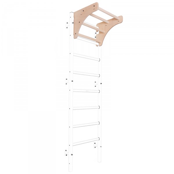 BenchK Pull Up Bar PB204 - on the wall bars, angled perspective