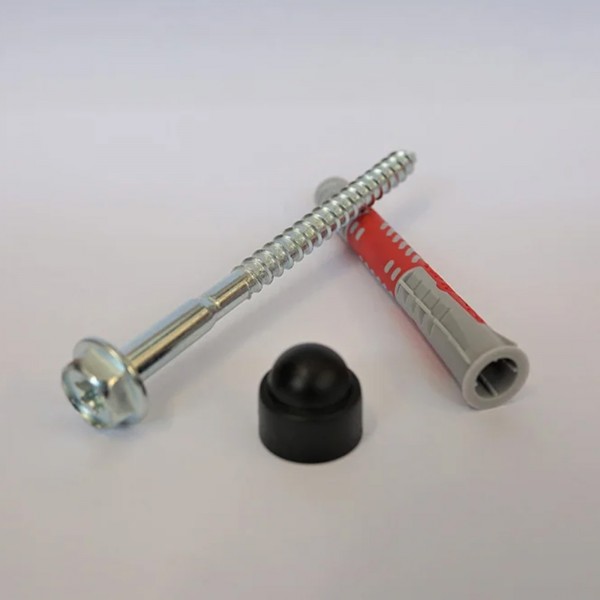 BenchK Fischer 10 x 80 Expansion Plugs With Wall Bar Screws (8 Pcs.) - easy and reliable setup