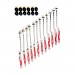 BenchK Fischer 10 x 80 Expansion Plugs With Wall Bar Screws (12 Pcs.)