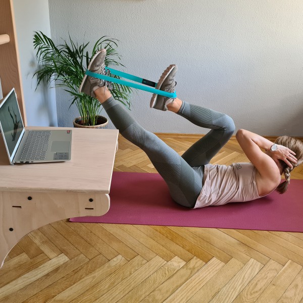 BenchK 112 Series 1: 100 Wall Bars + Pull Up Bar PB204 + BenchTop BT204 - close-up view