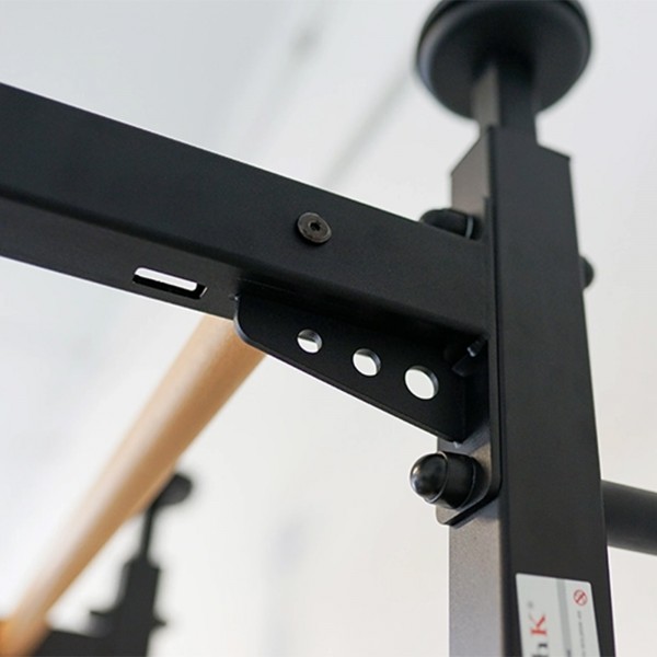 BenchK 521 Wall Bars Black - fixed steel 6-grip pull-up bar