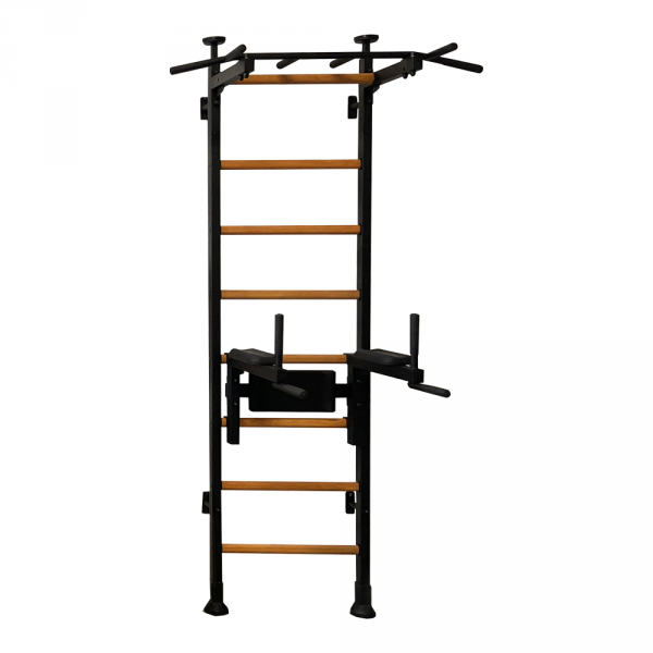Black BenchK 521 Wall Bars with dip bar attached