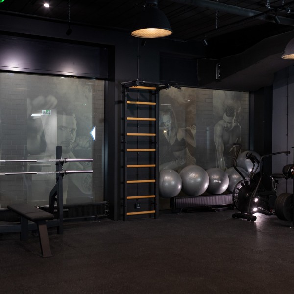 BenchK 721B Series 7: 700 Wall Bars (Black) + Steel Pull Up Bar - assembled