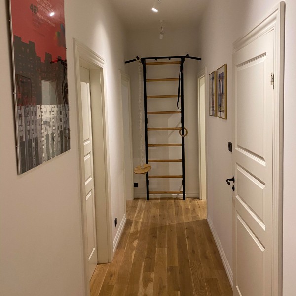 BenchK 721B + A076 Series 7: 700 Wall Bars (Black) + Steel Pull Up Bar + Gymnastics Accessories - assembled