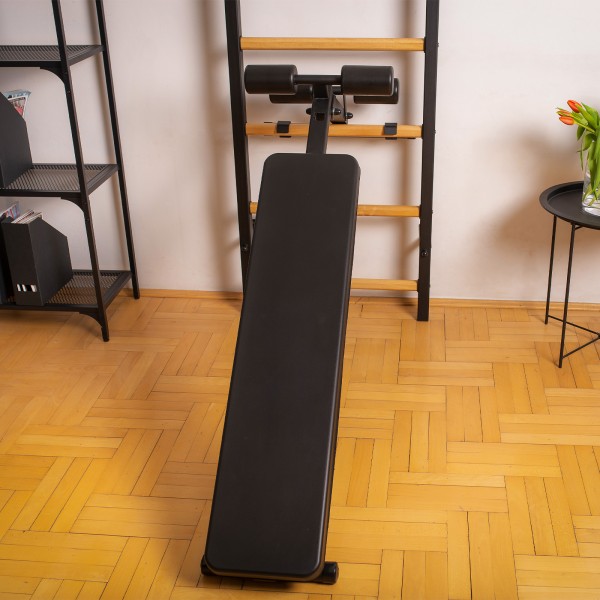 BenchK B1 Weight Bench Black - front view