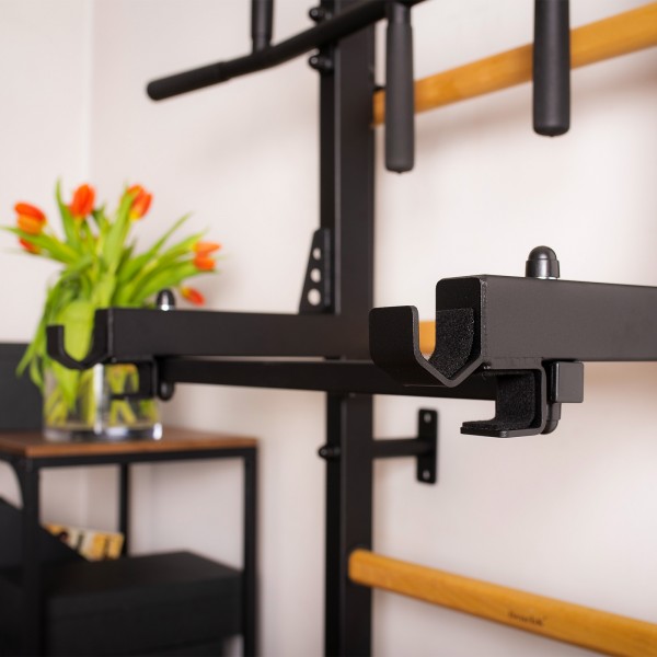 BenchK Pull Up Bar PB3B Black - used as a barbell holder