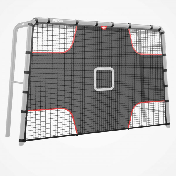 BERG PlayBase Soccer Target Net L attached to frame