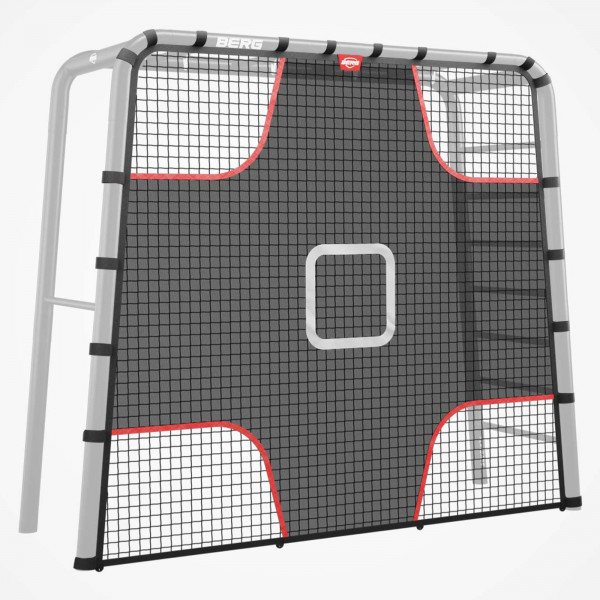 BERG PlayBase Soccer Target Net M attached to frame
