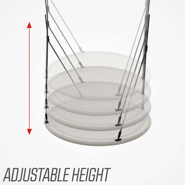 Adjustable height shown for the BERG PlayBase Nest Swing
