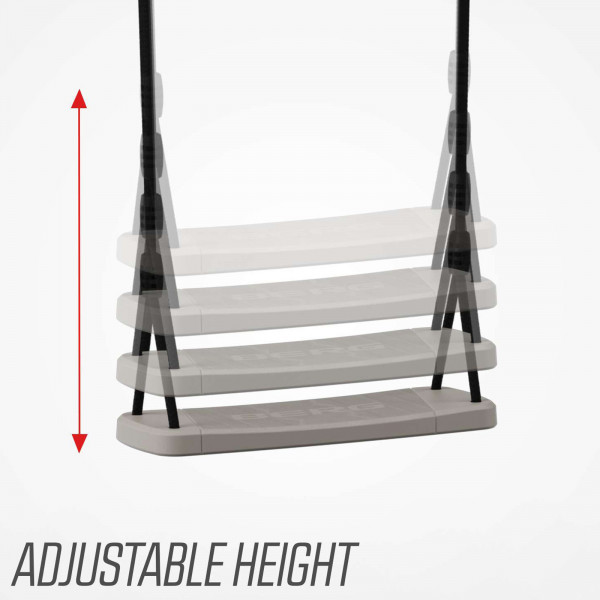 Adjustable height shown for the BERG PlayBase Seat Swing