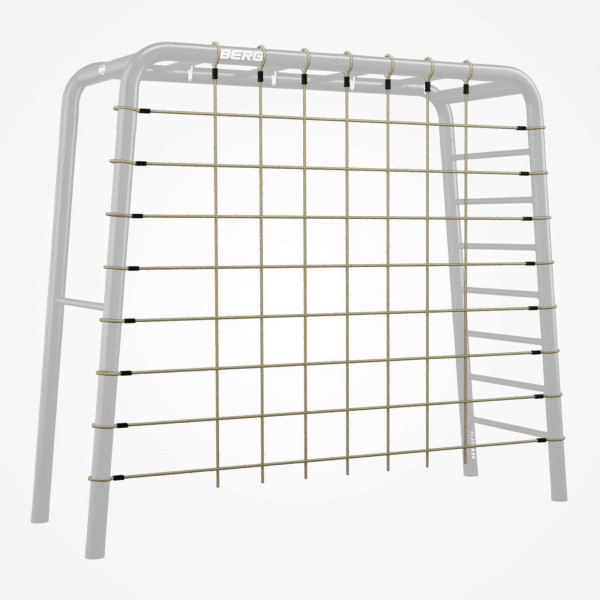 BERG PlayBase Climbing Net attached to frame - size M