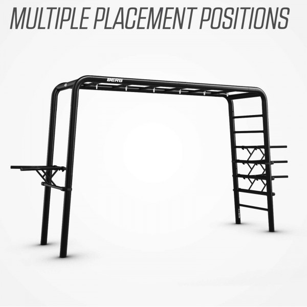 BERG PlayBase Dip Bar setup showing multiple placement positions