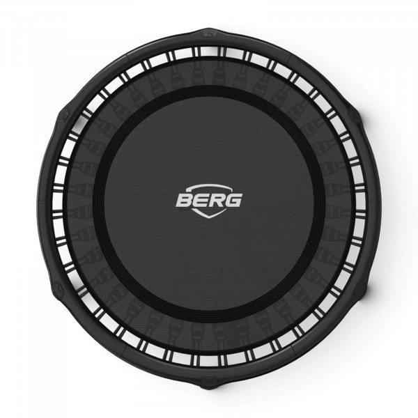 Top-down view of the black BERG Fitness Trampoline 110 cm