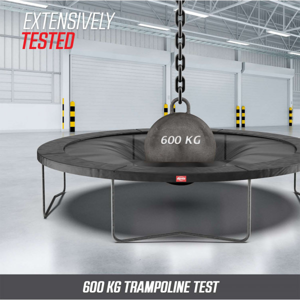 BERG trampolines tested with 600kg weight.