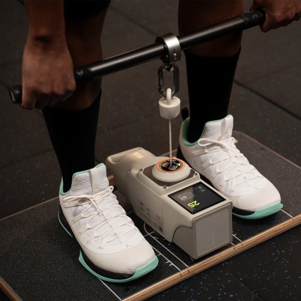Image of the Beyond Strength Travel Platform being used by a model