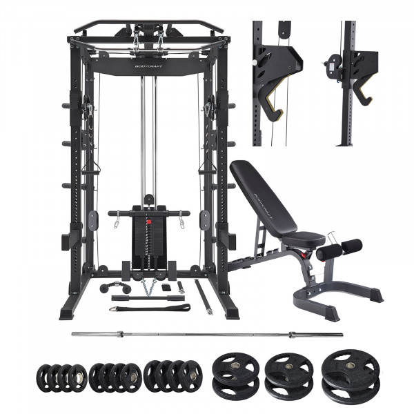 Bodycraft SuperGym + Monolift + Bench + 145kg Weight Kit