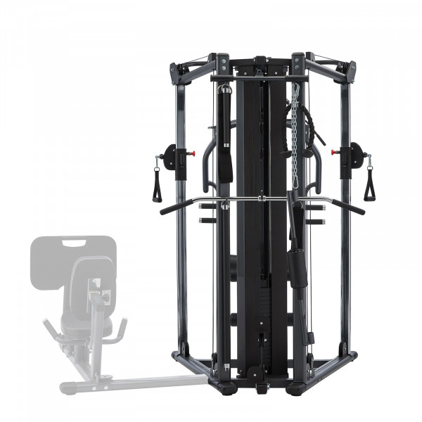 BodyCraft MFT with optional leg press station - rear view