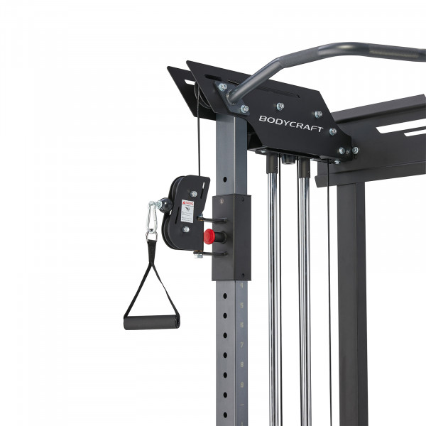 Product image of the BodyCraft WCR Wall Cable Rack - Close up of the attachment rail