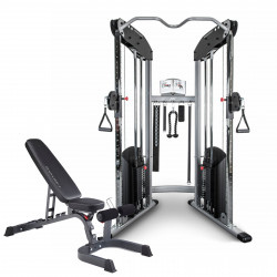 BodyCraft HFT Functional Trainer shown with adjustable bench