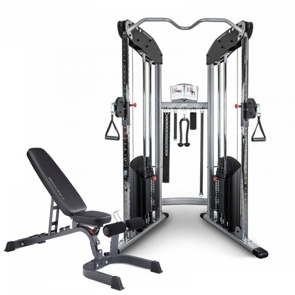 BodyCraft HFT Functional Trainer shown with adjustable bench