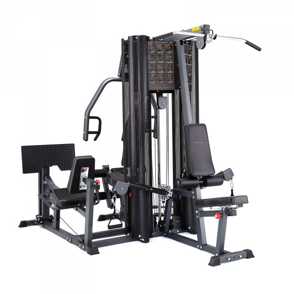 Diagonal perspective of the BodyCraft X2 Dual Stack Gym