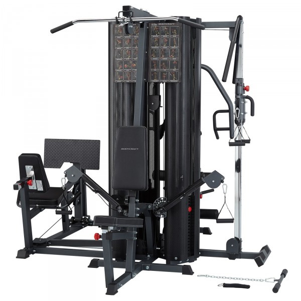 Side view of the BodyCraft X4 Multi Gym 4 Station.