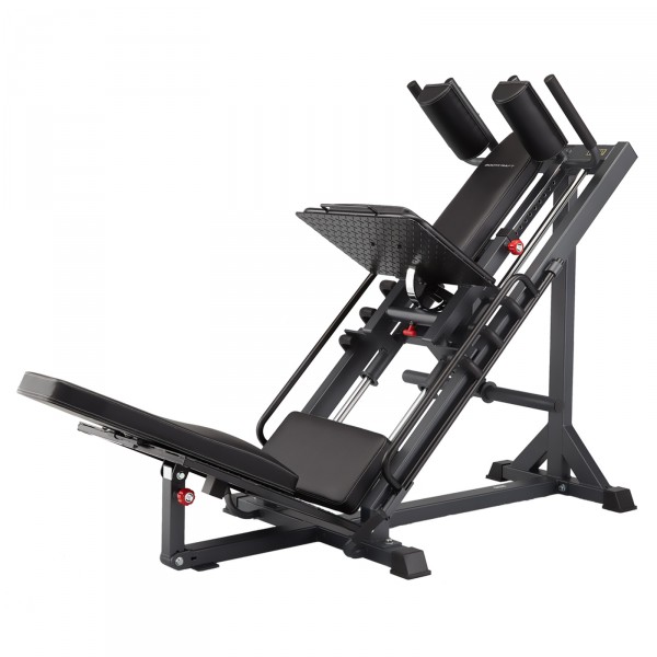 Sculpt your lower body with the BodyCraft F660 3-in-1 Adjustable Leg Press, Hack Squat & Hip Sled Machine.
