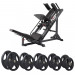 BodyCraft F660 3-in-1 Adjustable Leg Press, Hack Squat & Hip Sled Machine