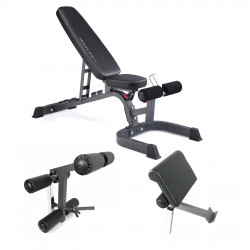 Bodycraft F602 Bench with Preacher & Leg Ext/Curl