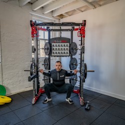 BodyMax CTX5 Multi Cable and Smith Machine - smith machine in use