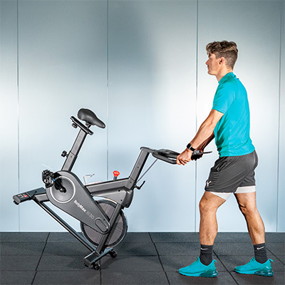 A model using the transport wheels of the BodyMax SC30