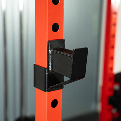 A close-up of a J-Hook on the BodyMax CF475