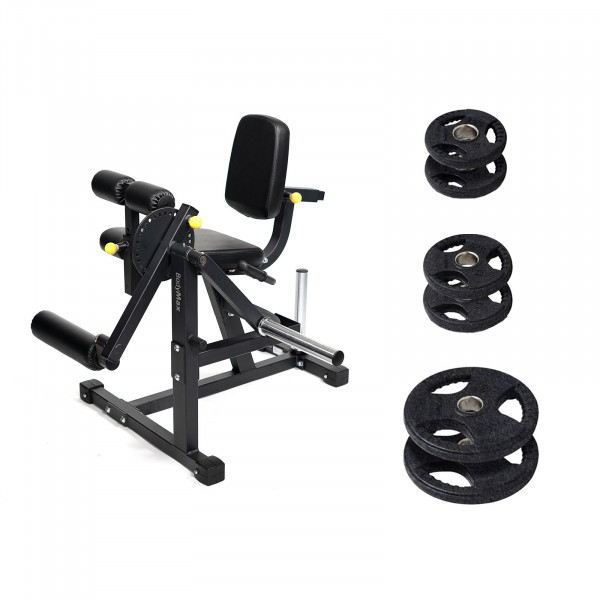 Bodymax Leg Ext/Curl with 35kg plates