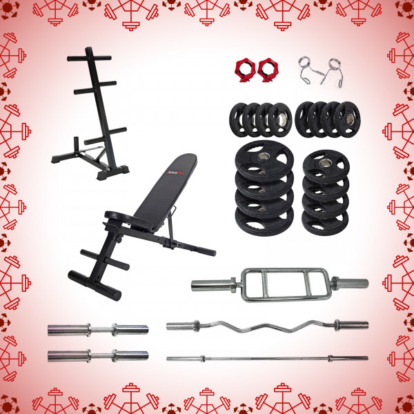 Xmas themed main image of the Jingle Barbell Bundle - Olympic Cast
