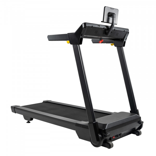 Rear-left angled view of the BodyMax TR200 Treadmill