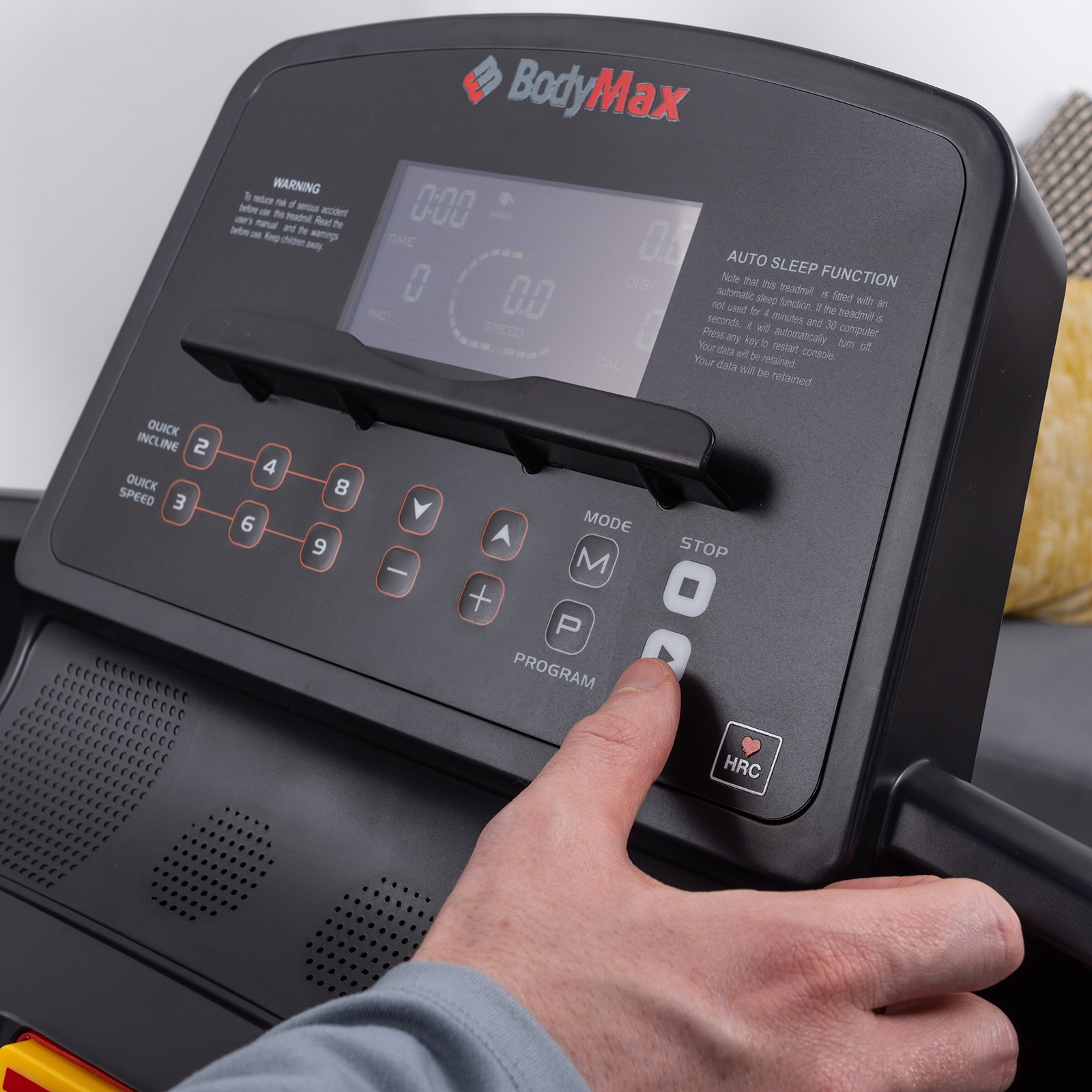 BodyMax T40 Folding Treadmill Black/Red Edition - Shop Online - Fitshop