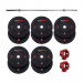 Bodymax Rubber Crumb Bumper Weight Set with Bar - 100/150kg