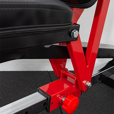 Close-up image of the adjustment point