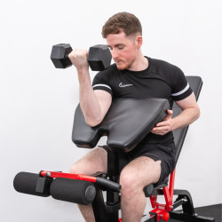Image of the BodyMax CF330 Premium Weight Bench - Preacher curl