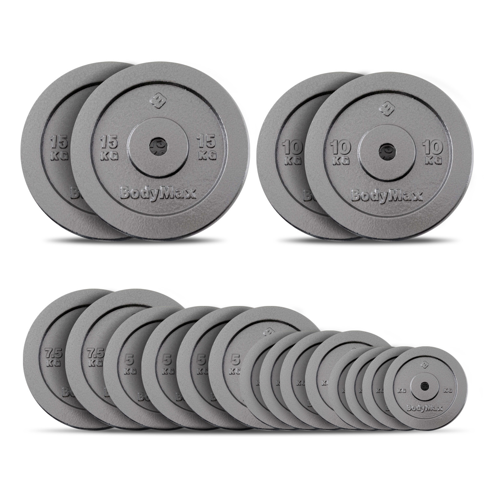 HAJEX Cast Iron Weight Plates - 25 Lb Olympic & Standard Plates For Home Gym Strength Training