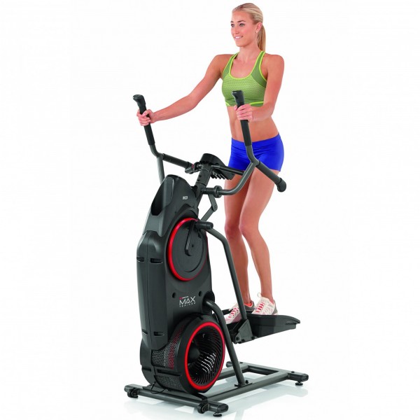 Individual engaged in an active session using the BowFlex Max Trainer M3i