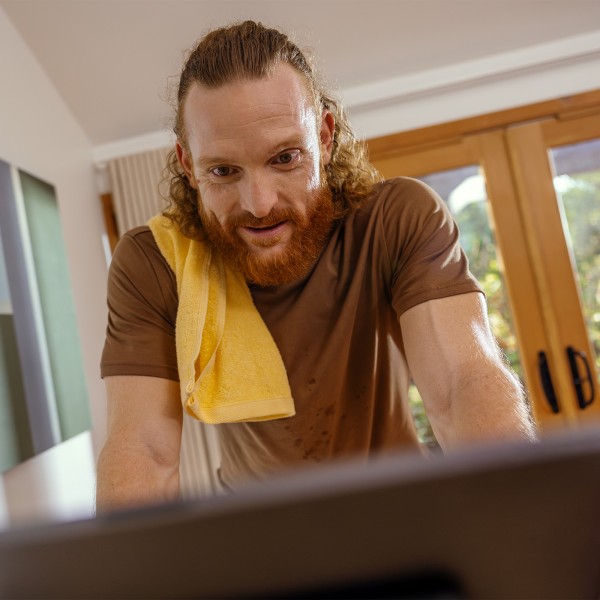 Bowflex IC Bike SEi - mid-ride view