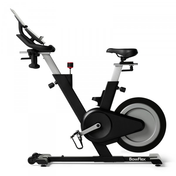 Bowflex IC Bike SEi - side view from the left, tablet mounted
