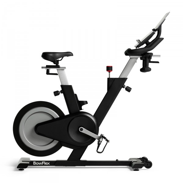 Bowflex IC Bike SEi - side view from the right, tablet mounted