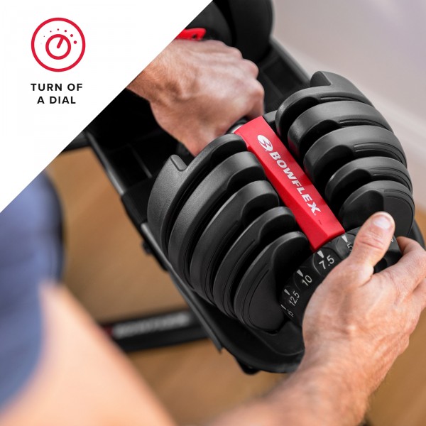 Bowflex 552i Dumbbell - turn of a dial